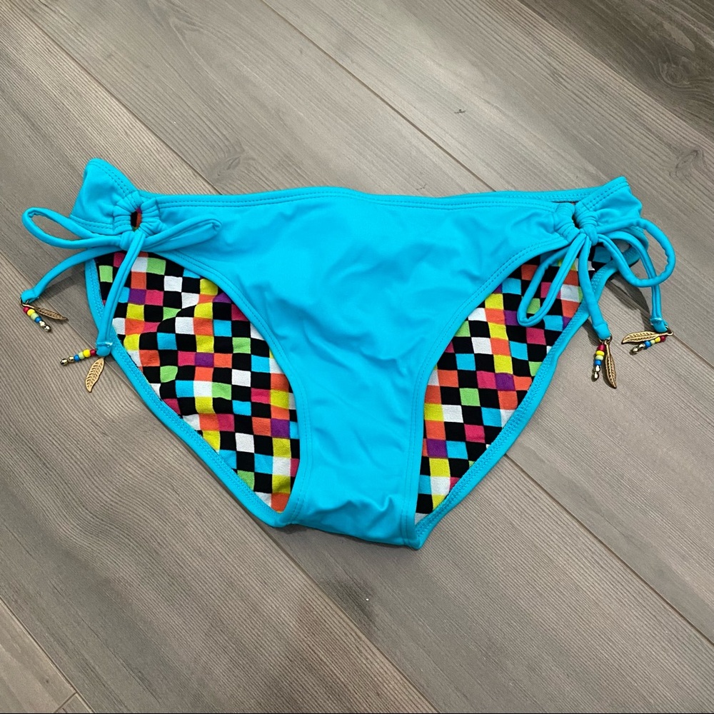 Electric Blue Roxy Bikini Bottom